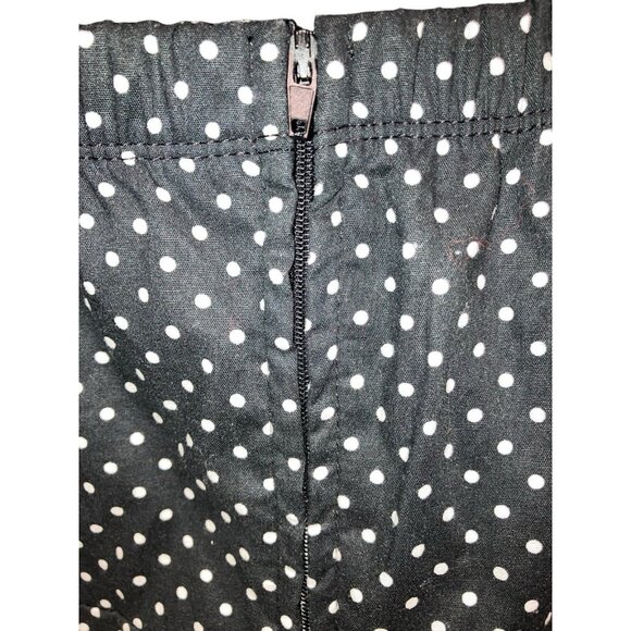 Emerald Sundae Jr 9 Black White Polka Dot Strapless Fit & Flare Dress Cocktail - Picture 4 of 6